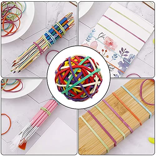 Rubber Elastic Bands Office Thick Large Colored Rubber Band Ball For Packing Document Organizing Office And Home 120 Pcs — view 6