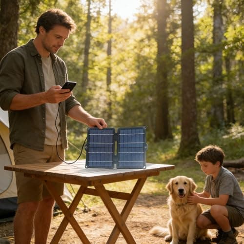 Solar Panels 40w Foldable Phone Charger Station — view 3