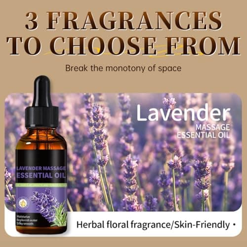 3PCS Massage Oil Set, Ginger, Rose, Lavender & Eucalyptus, 3 x 30ml — view 4