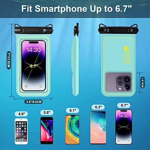 MR.LUYU Floating Waterproof Phone Pouch, IPX8 Dry Bag Case Up to 6.7" — view 4