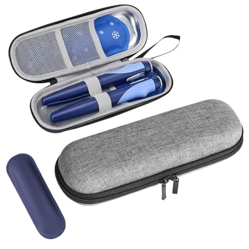 Insulin Cooler Travel Case with Reusable Gel Ice Pack Diabetic Storage Organizer Medication Cooler Portable Cool Bag Insulin Pen Case Insulated Bag