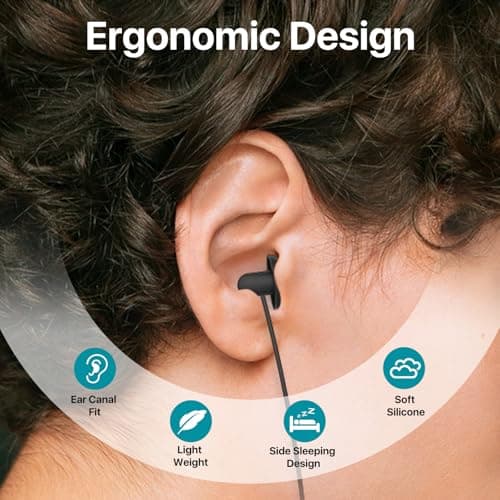 Hearprotek 1 Pair Sleep Headphones, Noise Cancelling Earbuds with Microphone, USB C Silicone Earbuds for, Android,Perfect for Sleeping, Snoring, Travel, Meditation, Relaxation — view 4
