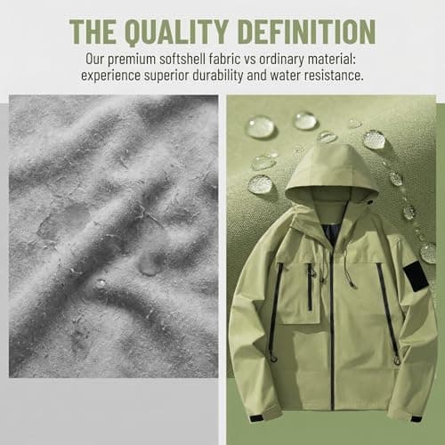 Lightweight Waterproof Jacket Womens, Breathable Hooded Raincoat, Softshell Jacket with Zipper, Packable Windbreaker for Hiking, Travel, Running, Cycling & Outdoor Activities, for Spring Fall Winter — view 6