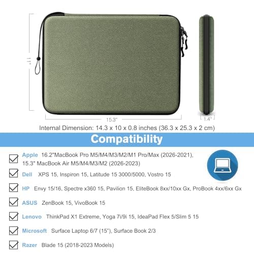 FINPAC Laptop Sleeve for MacBook Air 15.3 Inch/MacBook Pro 16" — view 2