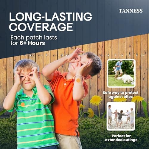 Tanness Mosquito Patches (x120) – Natural Insect Repellent, Designed to Repel All Types of Mosquito, Midge & Insects - The Mosquito Repellent Patches Offer 24 Hours Protection (2880 Hours per Pack)! — view 4