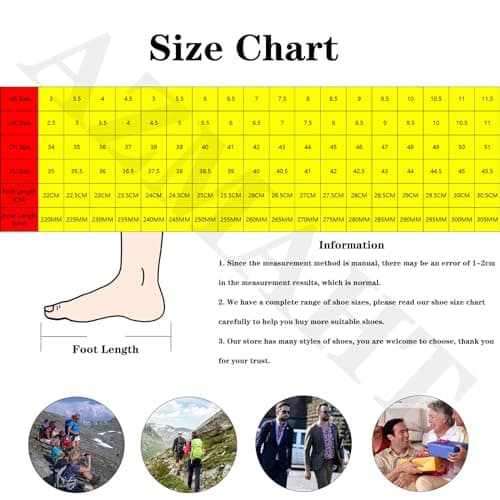 AZMAHT Mens Waterproof Low Rise Hiking Shoes Work Shoes Non-Slip Women Men Walking Shoes Orthopedic Shoes Outdoor Trainers Sneaker Loafers Work Shoes Non-Slip,Blue,49/295mm — view 2