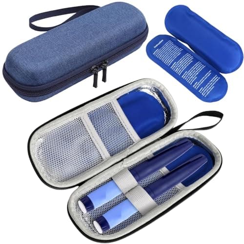 Moxychrony Insulin Cooler Travel Case, with 2 Ice Packs