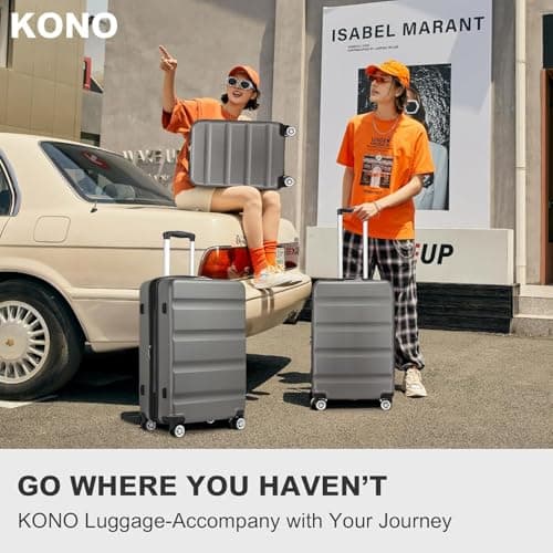 Kono 28 Inch Large Suitcase Expandable ABS+PC Hard Shell Checked Luggage — view 6