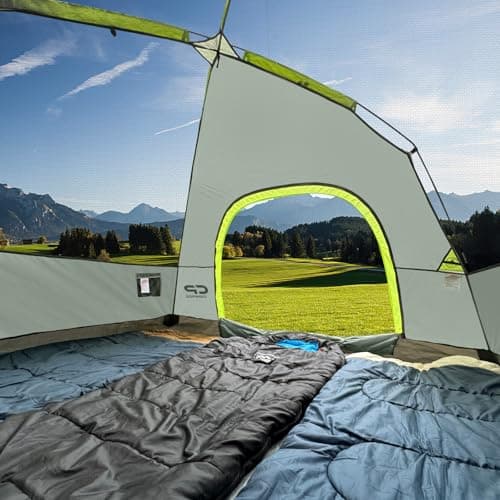 CAMPROS CP 4 Man Camping Tent Waterproof, Dome Family Tent with Mosquito Net & Ventilation, Easy Setup Lightweight Tent for Camping, Festivals, Hiking and Outdoor Adventures — view 3