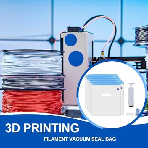 Filament Vacuum Storage Bags - Resealable 3D Printer Filament Bags, Anti-Humidity Sealing | Dust-Proof Filament Storage Bag for Dry Spool Protection, Vacuum Seal Bags with Hand Pump, Sealing — view 2