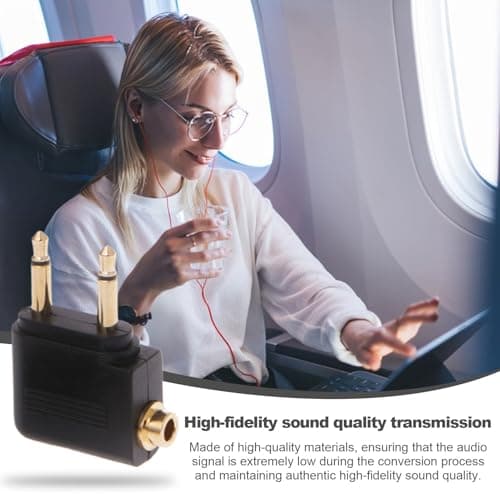 International Plug Adapter Compact Aviation Headset Intercom Audio Video — view 3