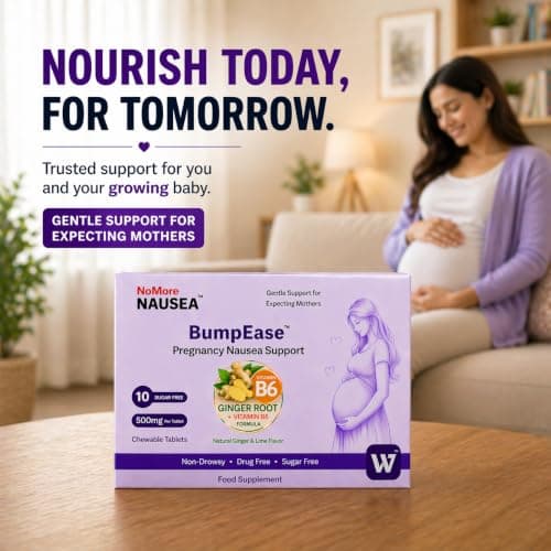 Pregnancy Nausea Relief & Travel Sickness Tablets for Women (500mg x 10) — view 2