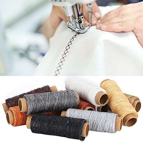 Fabater 10 Pcs Hand Stitch Thread Sewing Kit, 150D 10-Color Leather Craft Wax String, Durable Non- Cotton Wax Thread for Handmade Wallet Suitcase Tent Repair — view 4