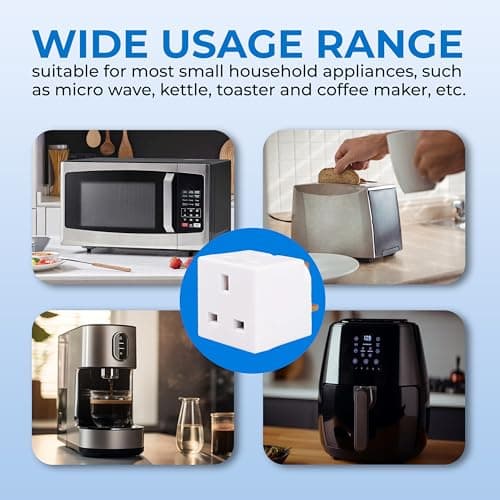 Double Dragon 13A 2-Way 3-Pin Multi Plug Adapter | Converts 1 Plug into 2 | Cube Wall Socket Splitter for Multiple Connections | Child Safety Shutters, Fire-Retardant PP | UKCA & CE Certified — view 6