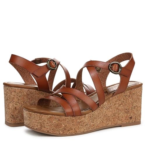 Blowfish Malibu Women's Aurora Wedge Sandal, Scotch Brown Faux Leather, Medium Fit, UK 6 — view 6