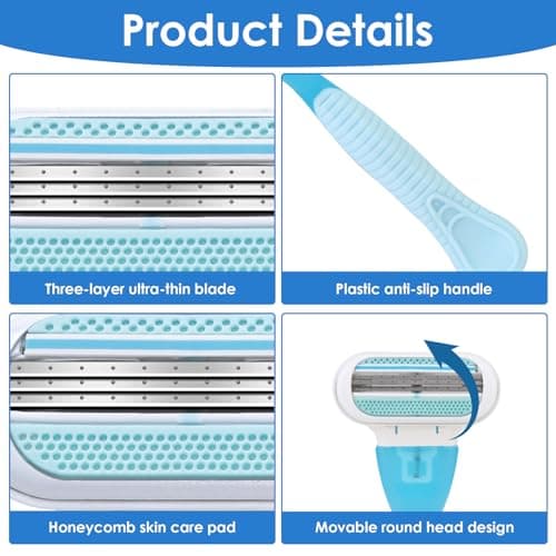 8 Replacement Razor Blades for Gillette Venus Smooth 3 Layer Blade Pivoting — view 4