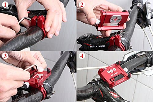 GUB G-85 Bike CNC Phone Holder 3.5-6.2 inch Phone Mount Support GPS Case Bicycle Motorcycle Handlebar Extender-Black — view 6