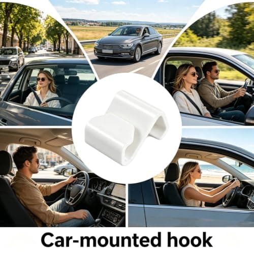 Hidden Interior Storage Hooks| Purse Hook For Car No Drill Organizer Holder — view 4