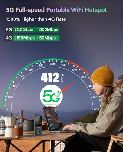GlocalMe Numen Air Portable WiFi Hotspot 5G with 1GB Global Data — view 2