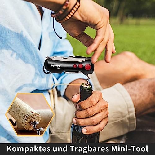 ZIMAIC 15 in 1 Multi Tool with Utility Karabiner Clip, Black — view 4