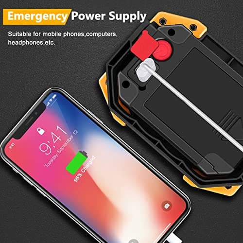 Edasion 30W LED Work Light Rechargeable COB Floodlight Super Bright 2000LM Portable Light Outdoor USB Battery Security Light Waterproof for Camping Fishing Hiking Car Garage BBQ — view 6