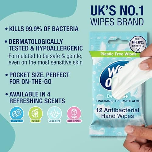 Wet Ones Be Gentle - Antibacterial Biodegradable Hand Wipes -144 Wipes — view 2