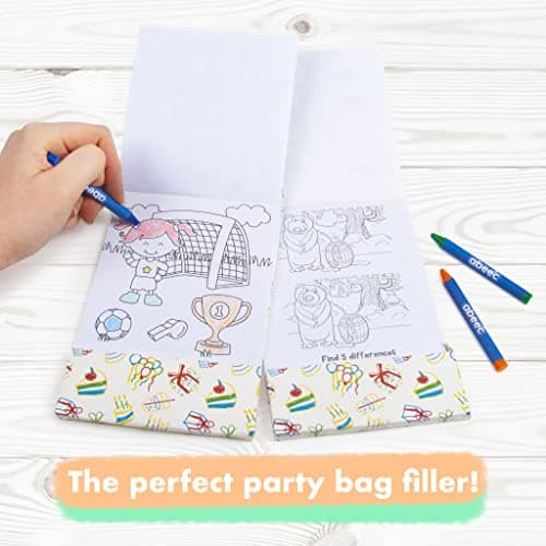 abeec 12-Pack Kids Activity Books with Crayons – Party Bag Fillers for Kids, Wedding Favours, Travel Activities, and Colouring Books for Children — view 4