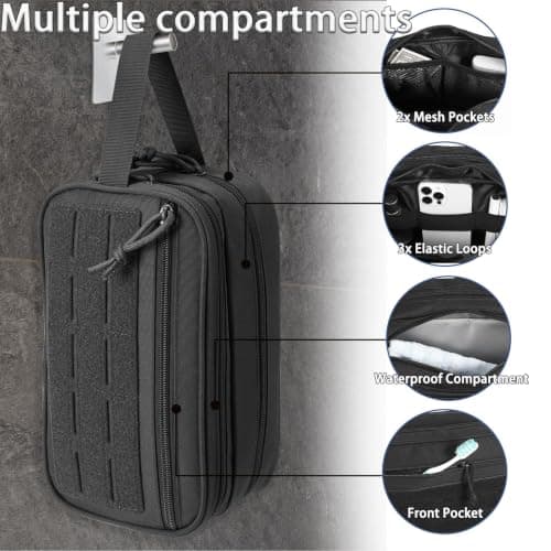 Tactical Toiletry Bag for Men with Molle System (No Removable Patch) — view 3