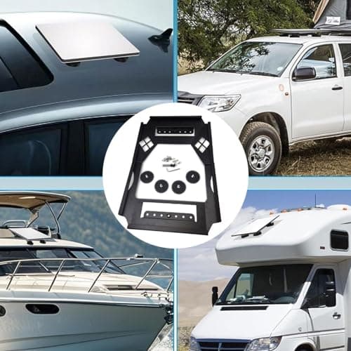 Alanmoship Flat Car Roof Mount for Starlink for GEN3, Metal Bracket with Rubber for EDGE to Protect Device and Vehicle, Ideal for RVs, Vans, Trucks, and Camper Travel — view 6