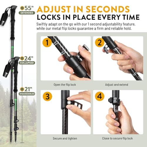 Teal EVA Hiking Poles — view 4