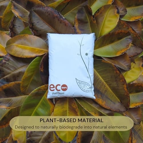 Treehouseco Compostable Mailing Bags – Biodegradable Postage Bags, Eco Friendly Mailers – Reusable, Sustainable & Plastic Free Packaging for Shipping Parcels (50pcs, Small: 9" x 12") — view 6