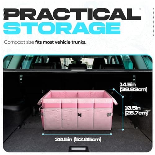 FORTEM Car Boot Organiser - Foldable Car Organiser & Storage for SUV Trucks — view 4