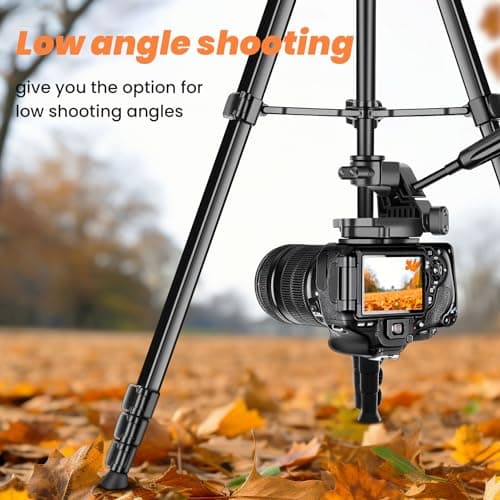 Nineigh Camera Phone Tripod, 75'' Lightweight DSLR Camera Stand — view 6