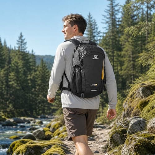 SKYSPER Small Hiking Backpack, 30L Lightweight Travel Backpacks Hiking Daypack Rucksack Women Men for Trekking Backpacking Outdoor Sports — view 2