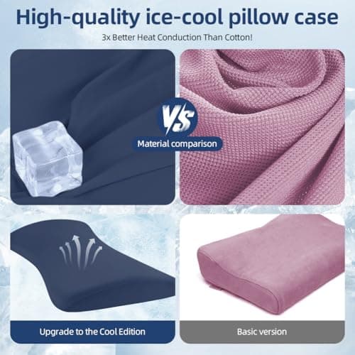 HOTUT Lumbar Support Pillow, Lower Back Pillow for Sleeping, Memory Foam Waist Pillow, Side Sleeper Low Back Pain Relief Pillow, Car Seat Cushions for Bed Chair Car Office Travel(Dark Blue) — view 3