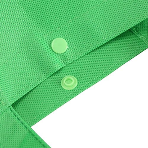 Tosnail 12 Pack Large Reusable Grocery Tote Bag with Handles Durable Foldable Non-Woven Shopping Bags - 3 Colors — view 3