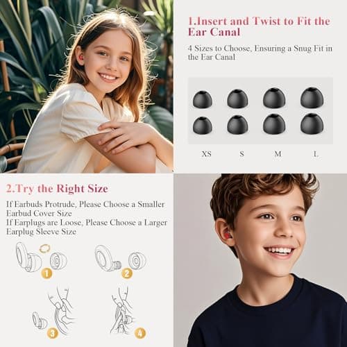 Ear Plugs for Sleeping Noise Cancelling, 30dB Noise Reduction Earplugs, Soft Silicone Reusable Hearing Protection Earplugs for Deep Focus, Work, Travel, Concert with Case & 8Eartips,HTB-Black Red — view 3