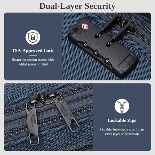 British Traveller Cabin Suitcase, Lightweight Softside Hand Luggage — view 6