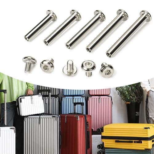 Limtula 10 Pcs/Set Luggage Belt Screws Stainless Steel Nails Rivets 30/35 / 40/45 / 50mm Inner Hexagon Easy to Use — view 2