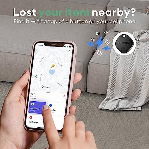ATUVOS Air Tags - 4 Pack,Tracker Bluetooth Item Finder, (iOS Only) — view 3