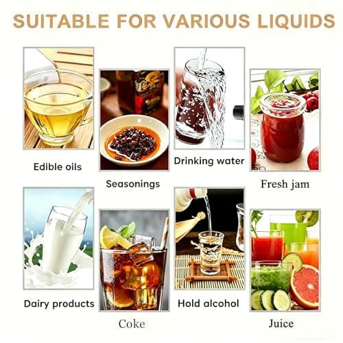15pcs Reusable Clear Liquid Food Pouches 250/420/500ml Leak Proof Stand Up — view 5