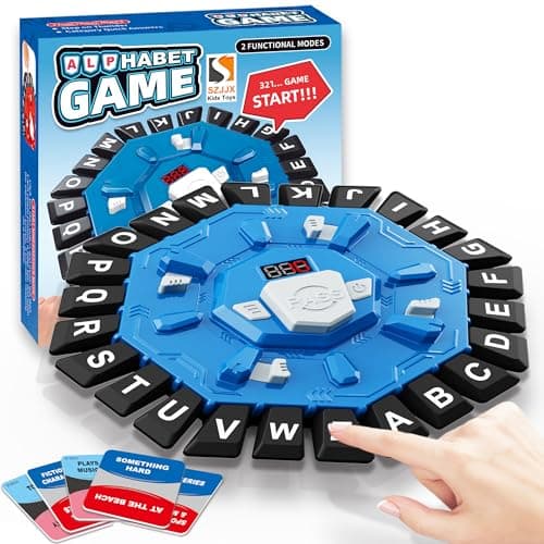 Word Game,Family Board Games with 2 Modes,220 Topics,Fast-Paced Letter Game