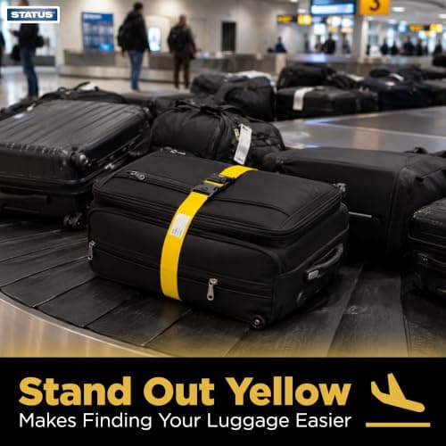 STATUS Yellow Luggage Strap, 1 Unit — view 3