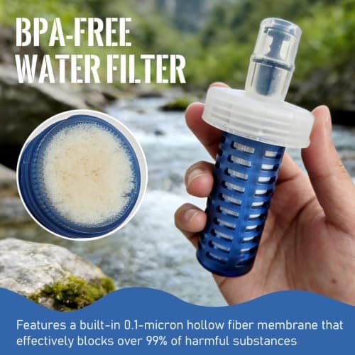 Soft Flask Running Bottles Reusable Wide-Mouth Portable Flask with Filter — view 5
