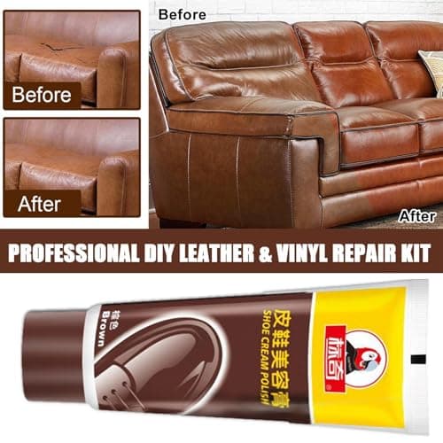 Leather Color Restorer - Leather Paint for Furniture, Sofa Recoloring Balm, Quick-Dry Repair Cream, Deep Conditioner Renewal Kit, Couch Restoration Formula for Home and Auto Use — view 4
