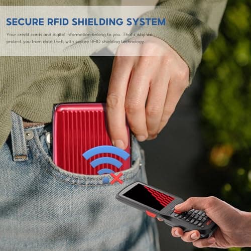 Wrbugukeji Metal ID Organiser Wallet, 4 Pcs Aluminium Credit Card Wallet — view 5
