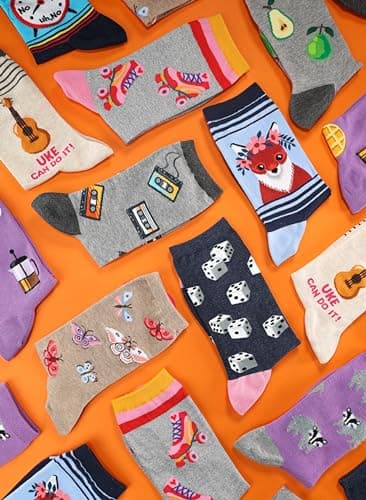 Hot Sox Women's Fun USA Travel & Cities Crew Socks-1 Pair Pack-Cool & Artistic Gifts, Golden Gate Bridge (Dark Blue), 3.5-9 UK — view 6