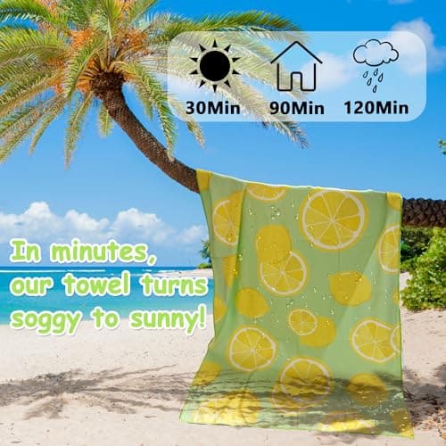 Lubibi Beach Towel,2 Pack,Microfiber,Oversized,Sand-Free,for Kids Adults — view 4