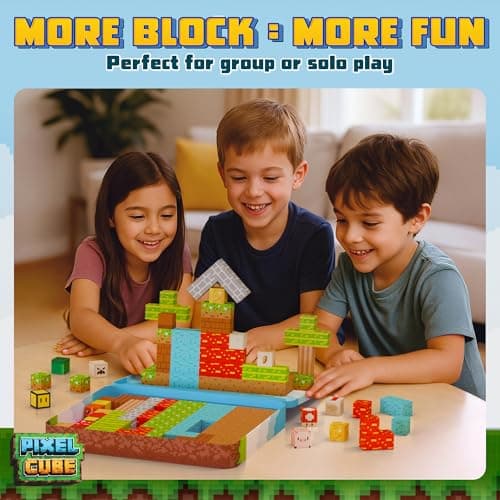 Pixel Cube 120 Magnetic Building Blocks Set - With Metal Travel Tin — view 6