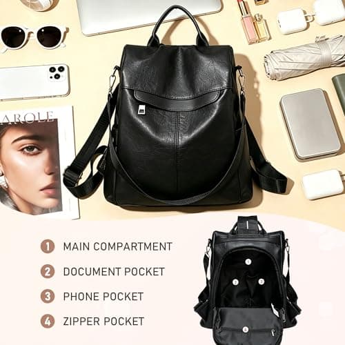 shepretty Backpacks Anti Theft Women Travel Rucksack Shoulder Bag,0999-b — view 4